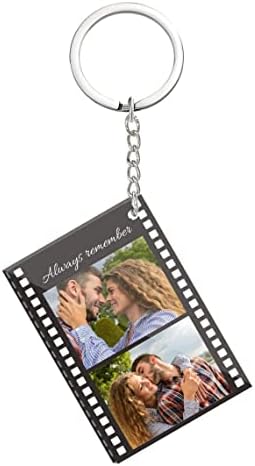 Custom Film Strip Photo Acrylic Keychain with Text, Personalized Camera Memory Reel Gifts image 5
