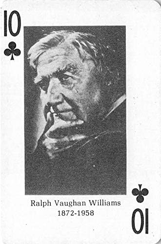 Ralph Vaugh Williams gaming playing card Classical Composers #C7 1970s Edition