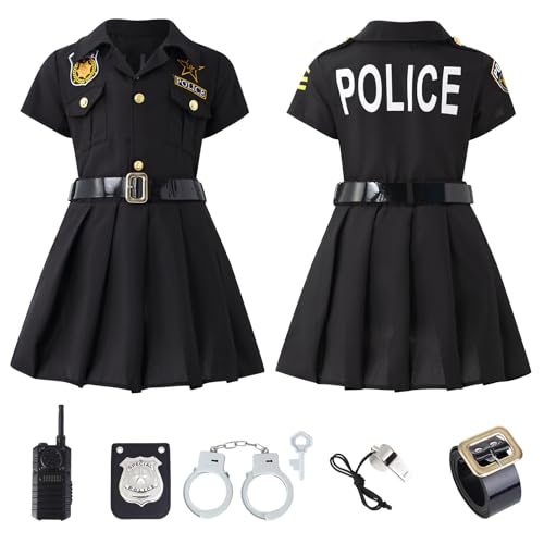 Disfraz Completo de Policía para Niñas Talla M miniatura 5