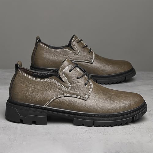 Men's Leather Work & Dress Fit Shoes Comfortable & Fashionable Oxford Casual Business Shoes, Perfect for Offices Events & Casual Outings2
