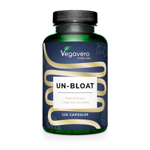 Vegavero Un-Bloat | Digestive Enzyme and Gut Health Supplement | Enzymes for Gluten Digestion | NO Additives | with Bromelain, Papain, Lactase & More | Vegan