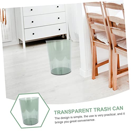 Caneca rectangular para basura de plástico 1.1 lb miniatura 6