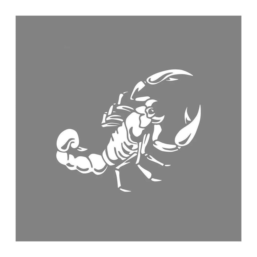 Scorpion Car Stickers Vinyl Film Decor Decal Graphics Decoration(Glossy White,50x30cm)