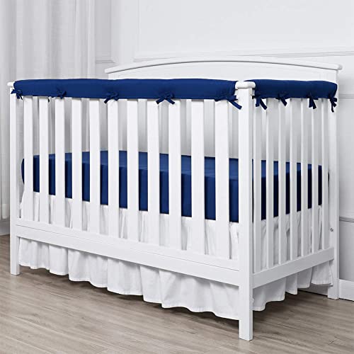 3 stuks beschermhoezen voor babybed, bijtbescherming voor baby's, zachte bedrails, bescherming voor bijtrail, anti-klemstrepen, microvezel