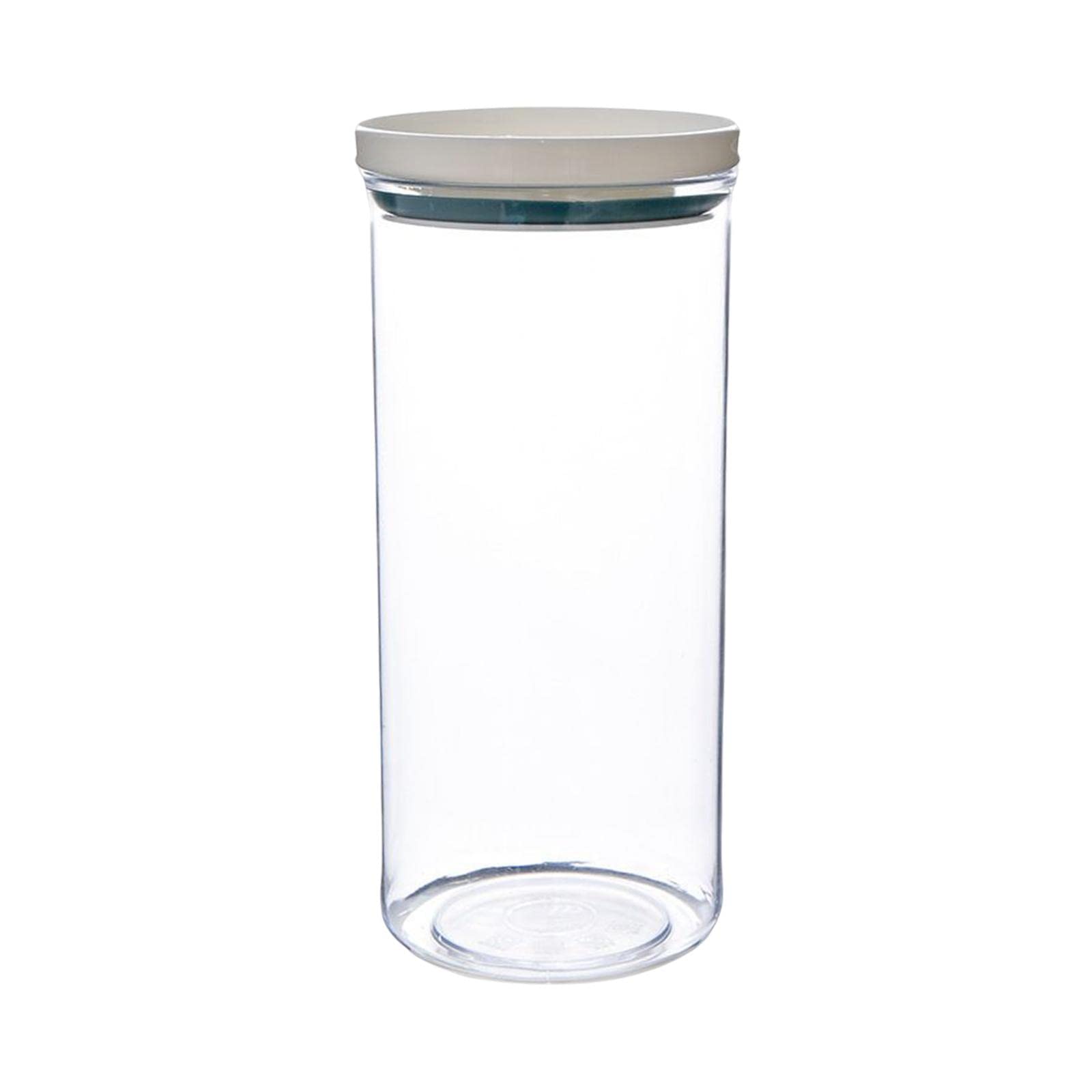 Storage Jar with Airtight Lids Clear Jar Food Storage Jar for Tea White with Blue 700ML-picture-20