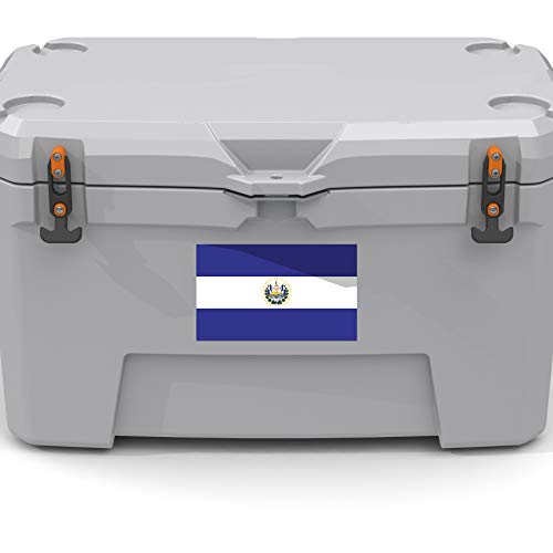 2-Pack El Salvador Flag Decal Sticker | 5-Inches By 3-Inches | Premium Quality Vinyl | Pd423 #TOP4