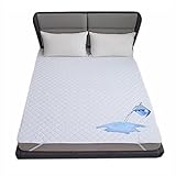 PIPOEI Matratzenschoner, Matratzenschutz Wasserdicht Kühlmatratzenschoner aus Bambus, TPU Folie Inkontinenzauflage, Impermeable, Tagesdecke Bettwäsche mit Gummiband White,200x200cm