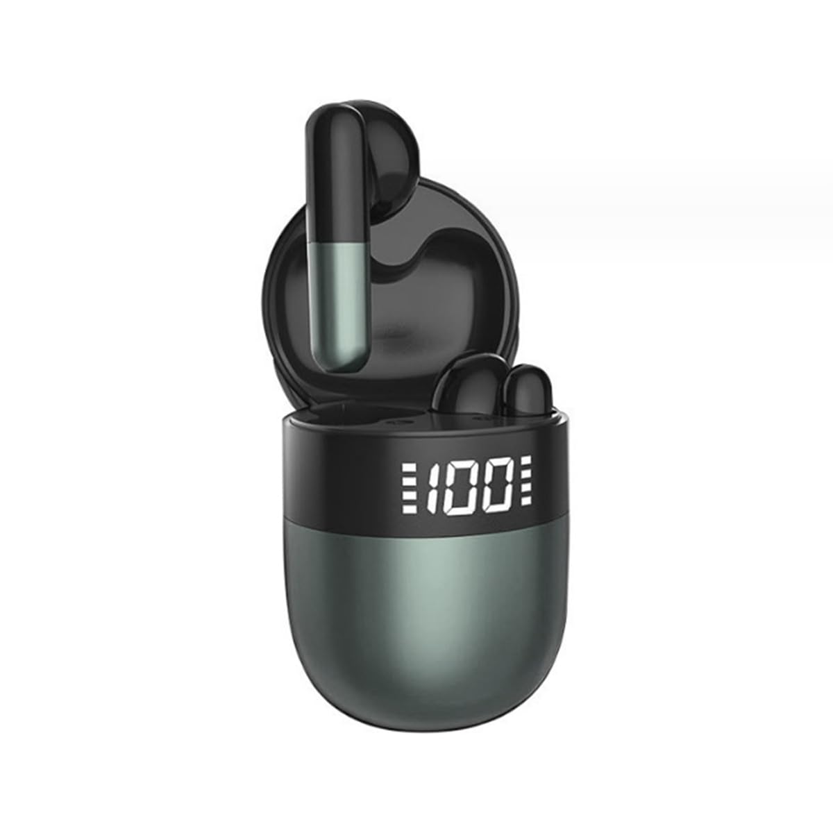 IKXO J28 Wireless Bluetooth Headphones in Ear Earphones Light-Weight Earbud Touch Smart HD Digital Display Charging Pod Sport