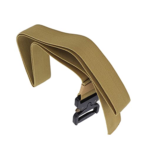 Cinto militar, fivela de liga de zinco masculina respirável de liberação rápida cinto externo para t