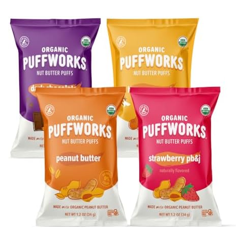 Puffworks Organic Peanut Butter Puffs Variety Pack Cover