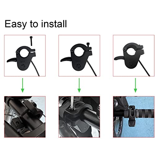 Acceleratore a Pollice per Bicicletta Elettrica 300X, Acceleratore a Pollice Sinistro Destro Resistente all'Acqua IPX5 con Testa Femmina a 3 Pin