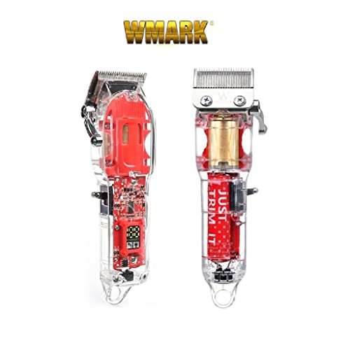 Maquina de Corte, Wmark NG-407, Cabelo e Barba, Alta Potencia, Motor 5w, V5000, Sem fio, Profissiona