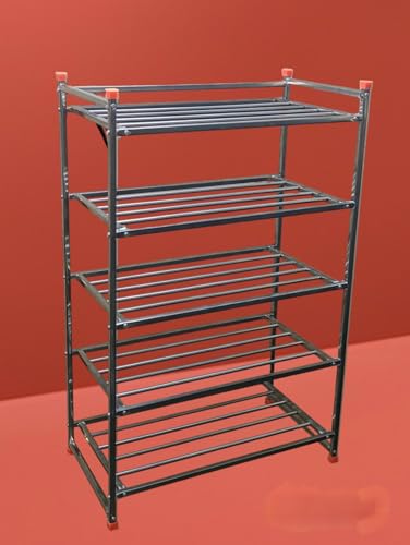 Image of Stainless Steel Shoe Rack Multilayer /Book Shelves /Multipurpose Rack (5 Shelves)