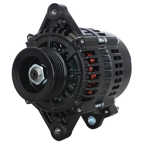 Marine Alternator for 1998-2023 Mercruiser 4.3L 5.0L 5.7L & JLG Boom Lifts 12V 65A Fixes Battery Drain & Equipment Shutdown Corrosion-Resistant Replaces 8460N 70003385 400-12151 862031