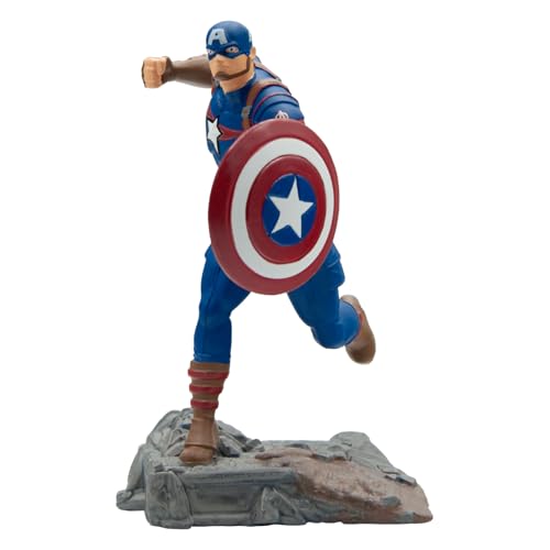 Bullyland – Captain America von den Marvel Avengers, perfekt als Spielzeug Figur, Dekoration und kleines Geschenk für Kinder ab 3 Jahren und Sammler, detailgetreue 11 cm Sammelfigur für Kidults 11335