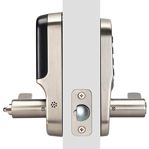 Image of Yale Assure Lever, Keypad Door Lever (for Doors with no deadbolt) - Keyless Entry with pin Code Unlocking and one-Touch, or Auto-Locking - Nickel
