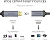 Adaptador unidireccional HDMI a DisplayPort 4K@60Hz 2K@144Hz 1080P | Fuente HDMI a monitor DisplayPort compatible con tarjetas gráficas de PC, laptops, Xbox One/360/NS/PS5/Mac Mini 4