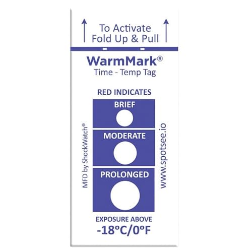 WARMMARK WM -18/0 Temperature Indicator Label,Heat,PK100