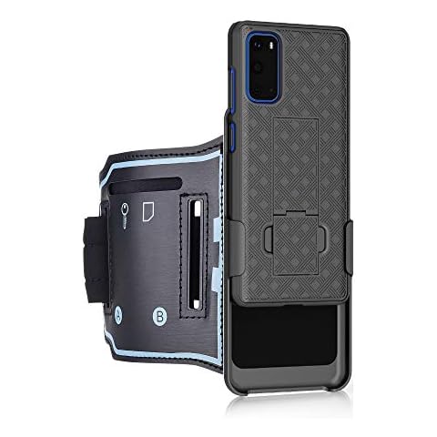 igooke Samsung Galaxy S20 Sports Armband, Hybrid Hard case Cover Built in Kickstand with Sports Armband Combo,Running Case for Sports Jogging Exercise Fitness (S20) Cover