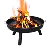 Feuerschale Terrasse Pflanzschale Kamin 80 cm Grillstelle Feuerstelle Lagerfeuer