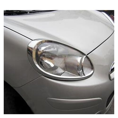 Faros cejas párpados Nissan March Micra 2011 2012 molduras coche 6