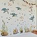Sea Turtles Wall Stickers Under The Sea Coral Seaweed Wall Decals Bedroom Bathroom Baby Nursery Daycare-Themed Party Decorations Fish Tank Wall Decor