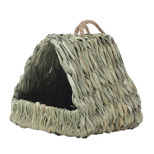 Bird Bird Nest Hangable Tree House for Small Bird Handwoven Grass Wild Bird Playtent Nest for Courtyards