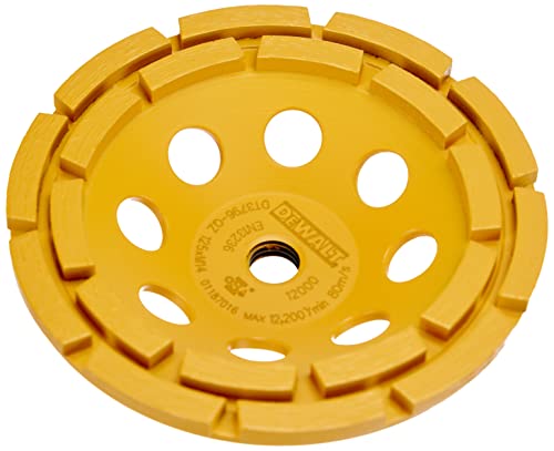 DEWALT Plateau de Surfaçage pour la Pierre 125mm M14 Double - Disque de Ponçage Diamant - Cloche...
