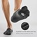 CS CELERSPORT Men No Show Socks with Cushion Low Cut Invisible Non Slip Socks (8 Pairs), Large, Black+White+Grey+Dark Grey