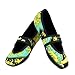 Nufoot Betsy Lou Women's Shoes, Best Foldable & Flexible Flats, Slipper Socks, Travel Slippers & Exercise Shoes, Dance Shoes, Yoga Socks, House Shoes, Indoor Slippers, Green Baroque, Large