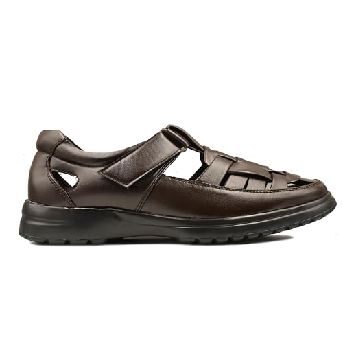 Image of Men's Orthopedic Roman Sandals | Soft Cushion Footbed | Lightweight Comfortable Anti-Skid Durable Sole | Open Toe Casual Formal Sandals for Men DASH-01