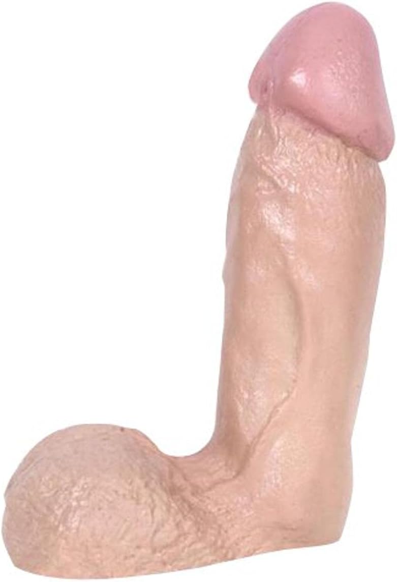 The Naturals Thick Dong with Balls Flesh Dildo, 7 Inch