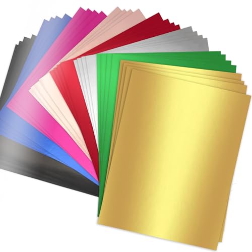 Papier miroir métallique A4 rigide 250g pour éviter les pliures de cartes