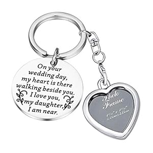 PLITI Bridal Photo Charm Remembrance Bouquet Charm for MomDad