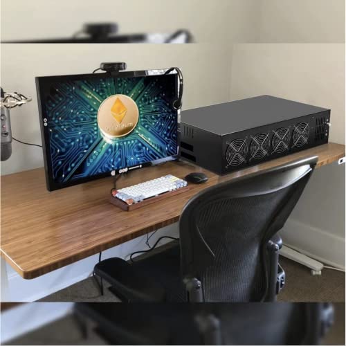 Jwwyj Ethereum Mining Rig System, Complete Crypto Miner With Windows10，Including 8Gpu Mining Motherboard、2000W Power Supply、Cpu、Ssd、Ram、Psu Computer Case Mining Machine（Without Gpu #TOP6