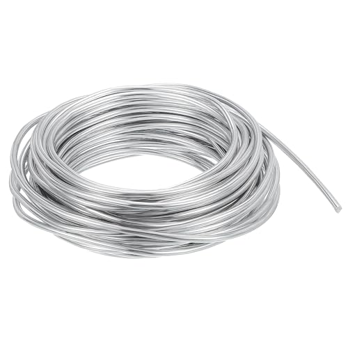 PATIKIL 3.5mm Bonsai Training Wire, 1 Roll Floral Wire Stems Anodized Aluminum Tree Wire 32.8 Feet Total for Gardening Branch Fixing, Silver