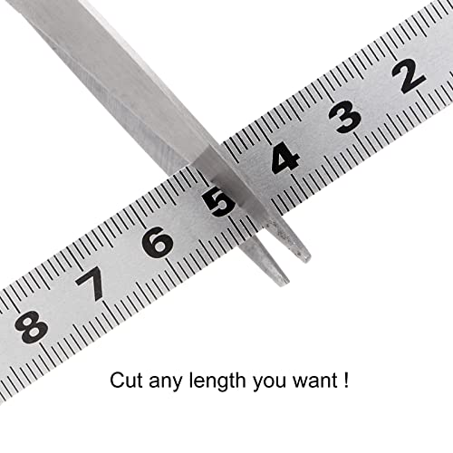 Cinta métrica adhesiva 2 piezas 400 cm acero inoxidable miniatura 5
