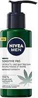 NIVEA MEN Sensitive Pro Gesichts- und Bartbalsam (150 ml), feuchtigkeitsspendende Creme für Männer mit Hanfsamenöl & Vitamin E, beruhigender, leichter Balsam für Bartträger