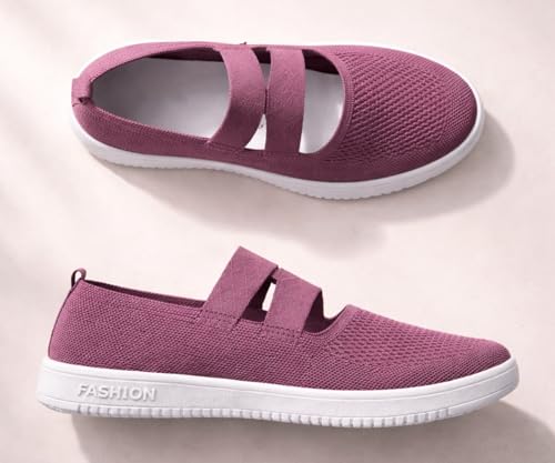 Image of Kraasa Ballet Flats Bellies for Women, Walking Flat Shoes for Woman, Lightweight Elastic Fit and Comfort, Ballerina for Ladies and Girls