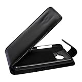 einfache Handhabung Mobilfunk Krause Flip Case Etui Handytasche Tasche Hülle für HTC Desire HD (Schwarz)