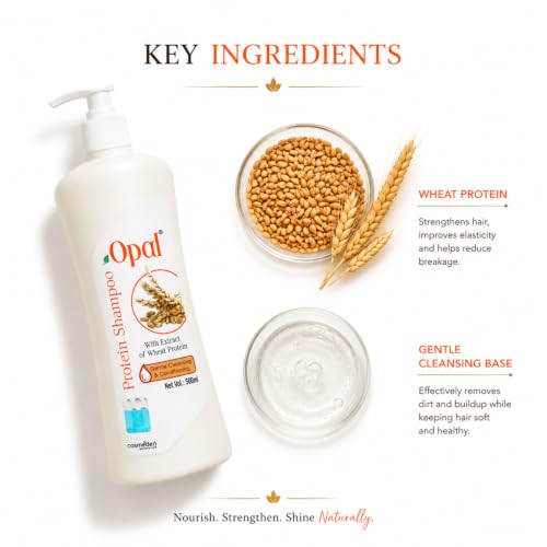 Image of OPAL Wheat Protein Shampoo for Dry & Damaged Hair | Nourishing & Shine-Enhancing Formula for All Hair Types for Men & Women |500ml