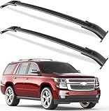 Wonderdriver Heavy Duty 220lb Roof Rack Cross Bars Fit for GMC Yukon & Yukon XL, Chevy Suburban & Tahoe 2015-2020, Cadillac Escalade & Escalade ESV, Chevrolet Aluminum Crossbar Rooftop Cargo Carrier
