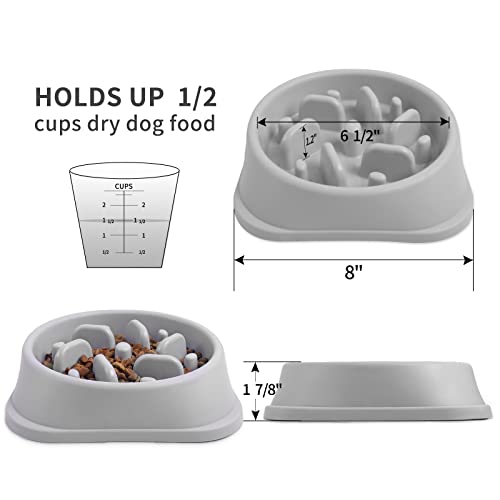 Noyal Slow Feeder Dog Bowls Puzzle Anti-Gulping Interactive Bloat Durable Preventing Choking Healthy Dogs Bowl #TOP2