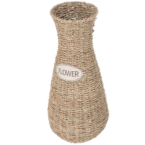 Vase en rotin tressé stable décoratif maison fleurs séchées - 2