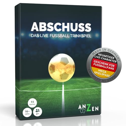 ABSCHUSS - Das Live Fussball Trinkspiel | Kartenspiel | passend zu...