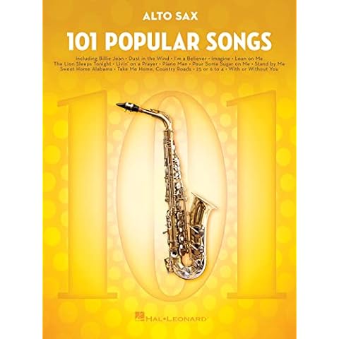 101 Popular Songs: for Alto Sax Cover