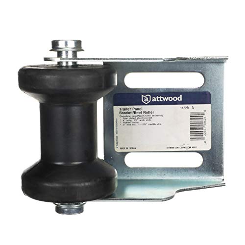 Attwood 11220-3 Roller Panel Spool/Keel Bracket Roller Assembly (11210 Roller And 11252 Bracket) #TOP4