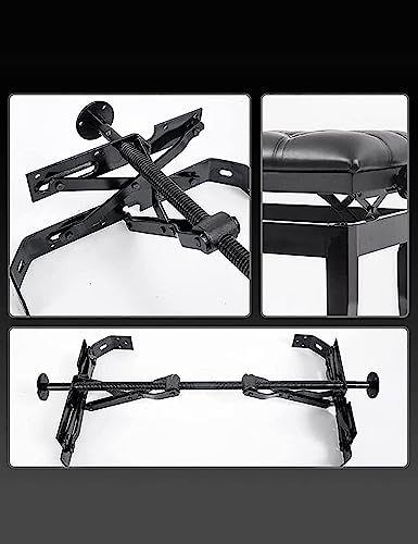 Tabouret de piano pour banquet familial, coiffeuse, tabourets pour clavier solo, banc de clavier réglable en hauteur de 10 cm avec structure en bois dur massif et unité de rangement sous le siège 55 x - Les Beatles, Paul McCartney, John Lennon, RIngo Starr, George Harrison Tabouret de piano pour banquet familial, coiffeuse, tabourets pour clavier solo, banc de clavier réglable en hauteur de 10 cm avec structure en bois dur massif et unité de rangement sous le siège 55 x – Image 6