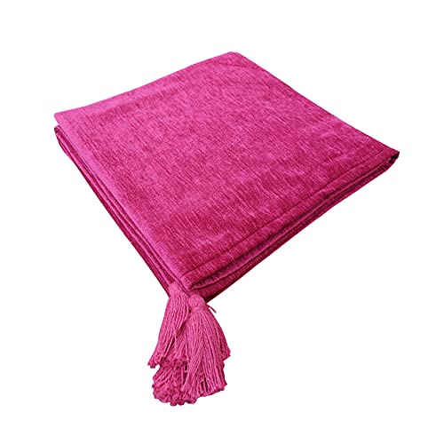 Image of Chenielle Throws for Sofa 50 x 60 inches - Pink