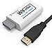 Adaptateur Wii vers HDMI, PORTHOLIC Wii vers HDMI Convertisseur avec 1080P/720P Entrée et Sortie Vidéo et Audio 3,5mm pour Tous Les Modes d'Affichage Wii U Nintendo Jeux TV Projecteur